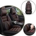 thumbnail image 4 of Car Seat Cover for Toyota Camry 2026, Premium Leather 5 Seats Full Set With a Headrest and Lumbar Support Beautify Interior, Black and Brown Car Seat Covers, Protect Car Seats, 4 of 7