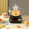 thumbnail image 4 of Eoozwa Electronic Glass Kettle 800W with Steaming Brewing Modes Temperature Control Timer 0.8L Capacity for Tea Making Wireless Design, 4 of 6