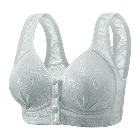 hoadeuw Wireless Bras for Women with Support and Lift Front Closure Underwear Sexy No Wire Bra Fashionable Comfortable Breathable Tank Top Push Up Bra