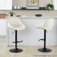 thumbnail image 4 of LumiSource Fabrico Adjustable Barstool - Set of 2, 4 of 10
