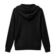 thumbnail image 6 of XAOFW Knit Hoodies For Women Solid Color Long Sleeve Hooded Sweatshirt Autumn Winter Relaxed Fit Pullover Hoodie With Pockets Breathable Tops L, 6 of 6