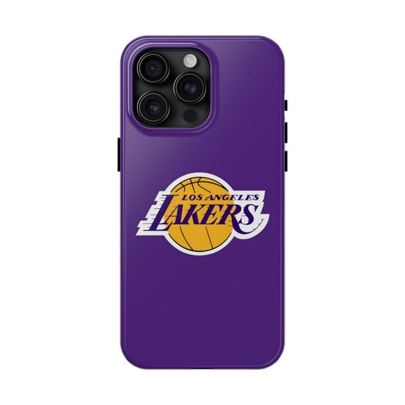 iPhone Tough Case - LA Lakers Purple Los Angeles Basketball Protective Case