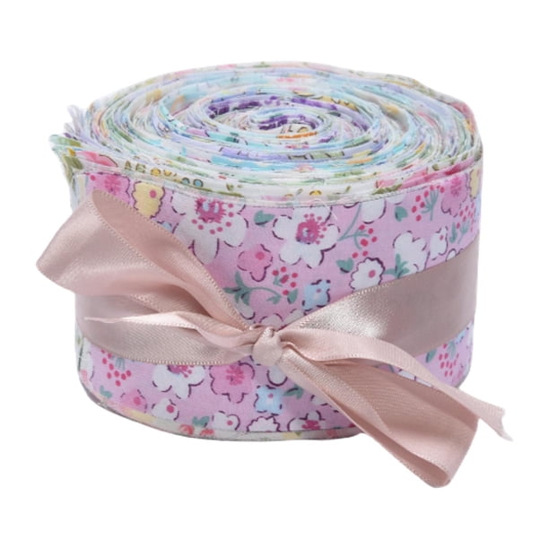 40 tiras de rollo de gelatina de tela Macarena acolchar 65 cm x 100 cm