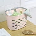 thumbnail image 4 of Ckraxd Portable Bath Storage Basket Plastic Wash Basket for Bathroom Organization, Lightweight, Flexible, Easy to Clean, Versatile Use, 4 of 6
