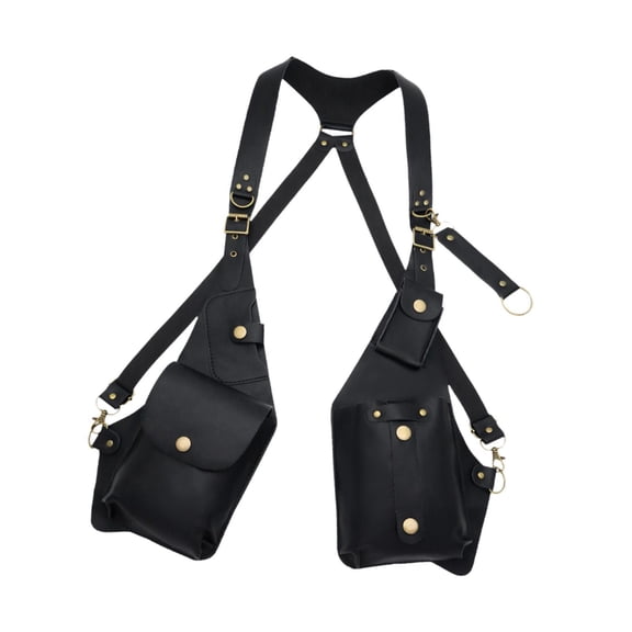 yuksok Underarm Shoulder Bag Crossbody Bag Wallet Pocket for Travel Parties Outdoor Black