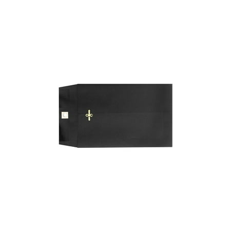 UPC: 0848614201372 | LUX 9 x 12 Open End Clasp Envelopes Midnight Black 100/Pack 73854-100