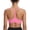 Pink, variant on Women's Padded Y-Back Sports Bra Low Impact Spaghetti Strap for Yoga Workout Top