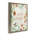 thumbnail image 4 of Stupell Industries Always Thankful Floral Botanical & Floral Painting Brown Floater Framed Canvas Art Print Wall Art, 25 x 25, 4 of 10