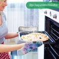 thumbnail image 7 of Two Pieces Of Square Heat Insulation Pad Oven Mitts 7x9.8 Inch Oven Microwave Kitchen Cooking Baking Little Blue Monster, 7 of 7