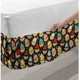 thumbnail image 2 of Cupcake Bed Skirt, Creamy Bakery Sweets with Chocolate Icings Birthday Cakes Muffin Pastry Theme, Elastic Bedskirt Dust Ruffle Wrap Around for Bedding Decor, 4 Sizes, Multicolor, by Ambesonne, 2 of 2