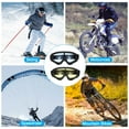 thumbnail image 6 of Uxcell Dirt Bike Goggles, 2 Pcs Motorcycle Goggles ATV Goggles Ski Goggles Black with Blue/Yellow Lenses, 6 of 7