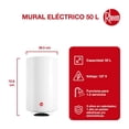 thumbnail image 2 of calentador de agua eléctrico de depósito 190 l 220v para 5 servicios, 2 of 7