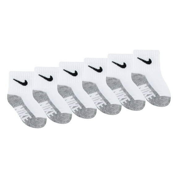 Baby & Toddler Nike 6-Pack Crew Socks Color: White Size: 6-12MONTHS