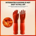thumbnail image 6 of 1pair Flexible Comfortable Rubber Clean Gloves Red Dish Washing Long Home Bathroom Cleaning Kitchen Accessories, 6 of 10