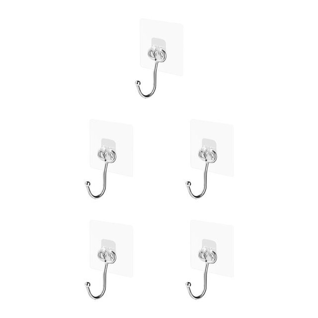 Ounissouiy 1 Uds. Ganchos fuertes autoadhesivos ajustables para colgar en la pared de la puerta ganchos de succión estante de carga pesada Type5 NO5