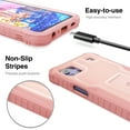 thumbnail image 3 of ExoGuard For LG K92 5G Case, Phone Case with Screen Protector and Kickstand (Pink), 3 of 7