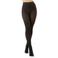 thumbnail image 2 of Womens Fleece Lined Tights Winter Warm Thermal Tights Fake Translucent Thick Pantyhose Black M, 2 of 4
