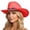 Orange, variant on bravefron Western Cowgirl Hat for Women Men, Fedora Wide Brim Rhinestone Cowboy Hat Cowboy-Hat Wide-Brim Felt-Cowgirl