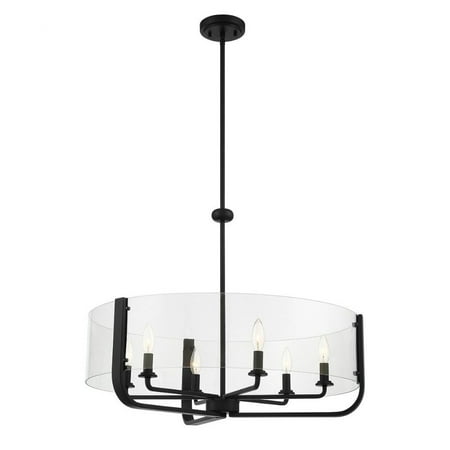 

6 Light Chandelier In Transitional Style 28 Inches Wide By 22.5 Inches High-Black Finish Eurofase Lighting 38155-031