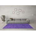 thumbnail image 3 of Ahgly Company Indoor Round Solid Purple Modern Area Rugs, 7' Round, 3 of 4