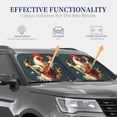 thumbnail image 4 of Vsdgher Chef Chicken With Beer Bottles Print Car Windshield Sun Shade, Reflective Sunshade Window Sunshade Sun Visor Protector Fit for Cars,Trucks,SUVs-Large, 4 of 6
