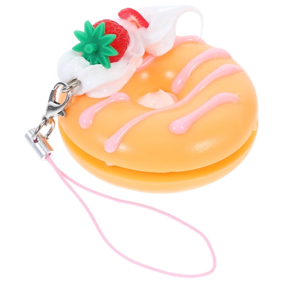 WEUVEB Cell Phone Lanyards For Women Donut Keychain Multi PVC 1Pcs Bag Pendant