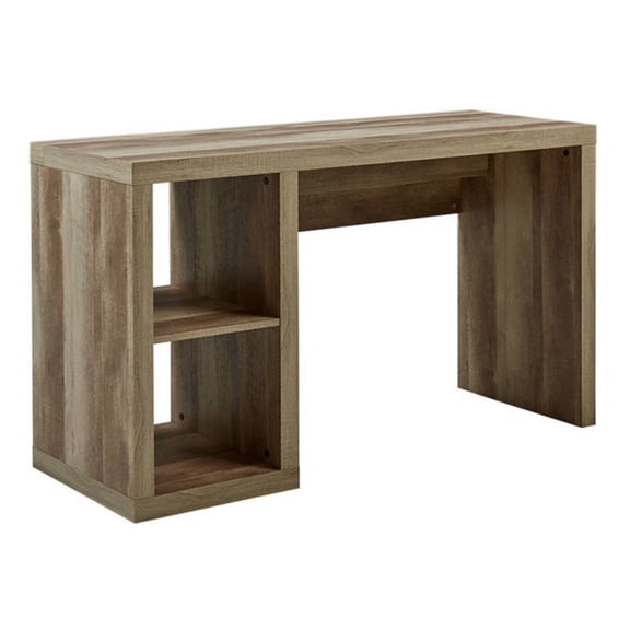 Open Box Better Homes & Gardens Cube Storage Office Desk, Weathered