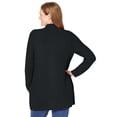 thumbnail image 4 of Woman Within Plus Size Zip Front Shaker Cardigan Sweater, 4 of 6