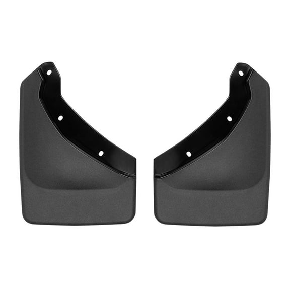 WeatherTech Custom No Drill Splash Guard MudFlaps compatible with 2021-2024 Ford Bronco Sport, Rear Pair - Black