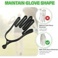 thumbnail image 4 of 4 Pcs Golf Gloves Holder with 4 Metal Hanging Hooks  Golf Gloves Stretcher Support Keeper,Gloves Shaper Tool Accessories Men Women Golfer(2 BLack+2 White), 4 of 6