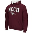 thumbnail image 2 of Men's Colosseum  Maroon North Carolina Central Eagles Arch & Logo Hoodie, 2 of 3
