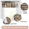 thumbnail image 2 of 2 Pack Valances Window Treatments, Brown Abstract Modern Art Blackout Drapes Adjustable Curtain Valances for Windows Living Room Kitchen Over Sink, 18x52 Inch Rod Pocket Valances, 2 of 6