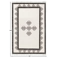 thumbnail image 3 of Casavani - 10'x10' Handblock Printed Beige Cotton Dhurrie Square Area Rugs for Bedroom & Dining Room, 3 of 6
