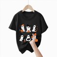 thumbnail image 5 of NOLDARES Boys Halloween Short Sleeve Shirts Toddler T-Shirt for Kids 3D Graphic Spooky Boo Pumpkin Tees Top(Black,7-8 Years), 5 of 5