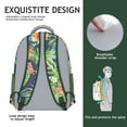 thumbnail image 4 of Tropical Floral Waterproof School Backpack with Ergonomic Spinal Support for Teens & College Students, 4 of 5