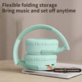 thumbnail image 6 of [Updated Bluetooth Headphones Over Ear, 65 Hours Playtime Wireless Headphones with Microphone,Foldable Lightweight Headset with Deep Bass,HiFi Stereo Sound for Travel Work Cellphone, 6 of 8