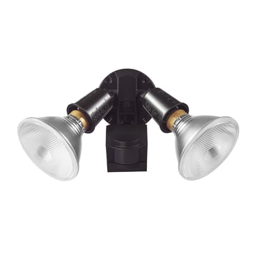 Globe Electric 240 W Twin Head Bronze Hardwired Motion Sensor Security Flood Light