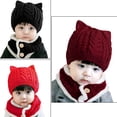 thumbnail image 3 of Set de gorro y bufanda Bienvenu con forro polar para bebés de 1 a 3 años, 3 of 6