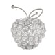 thumbnail image 1 of Adornos de frutas de cristal con diamantes de imitación hechos a mano coleccionables para decoración de escritorio Manzana plateada A, 1 of 7