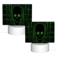 thumbnail image 2 of Fotbe Numbers Skull Pattern Acrylic Night Light Gift with 3 Color ModesTouch-Sensitive LED Lamp Perfect Gift for Mother's Day, Birthday, or Christmas, 2 of 9