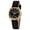 Black Fabric, variant on BERNY Gold Watch for Women, Casual Analog Women Quartz Watch with Canvas Strap, 3ATM Water Resistant, Classic Ladies Wristwatch with Small Seconds Hand (Light Blue)