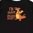 thumbnail image 4 of Inktastic I'm Hot Stuff- Cute Dragon Boys or Girls Long Sleeve Toddler T-Shirt, 4 of 5