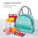 thumbnail image 5 of Balery Teal Turquoise Bolsa de Almuerzo para Mujeres, Caja de Almuerzo, Bolsa de Almuerzo Pequeña Impermeable, Tote de Almuerzo Reutilizable con Gran Capacidad, 5 of 6