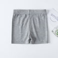 thumbnail image 2 of Kids Girls Dance Shorts Solid Color Breathable Bike Shorts Grey 5-6 Years, 2 of 4