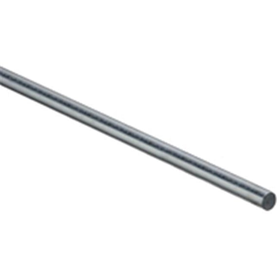 National Hardware 179796 7/16 in. x 36 in. Steel Smooth Rod, Zinc Plated