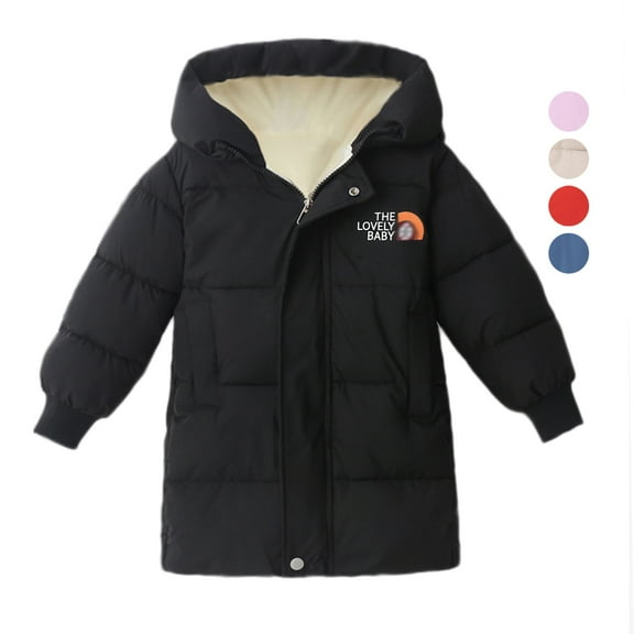 URMAGIC Toddler Little Kid Boy Girl Long Down Hooded Coat Winter Parka Jacket