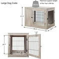 thumbnail image 6 of UniPaws UH5161 Large Pet Crate with Cushion -  Weathered Grey, 6 of 8