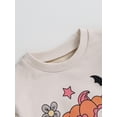 thumbnail image 3 of Newborn Baby Boy Girl Halloween Outfit Pumpkin Sweatshirt Bubble Romper Oversized Bodysuit First Halloween Cute Baby Clothes, 3 of 7