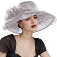 thumbnail image 2 of Fashion Women's Wide Brim Sun Hat With Breathable Mesh And Flowers Stylish Sun Hat For Summer, 2 of 4