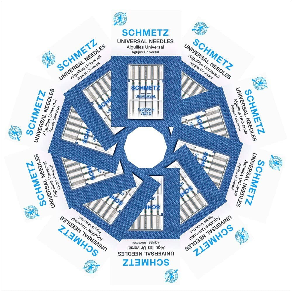 50 Schmetz Universal Sewing Machine Needles -Size 70/10- Box of10 Cards